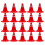 50Pcs Traffic Roadblocks Simulation Sand Table Diy Road Cone Signs 1