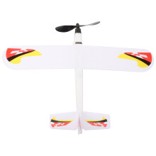 Toy Diy Rubber Band Powered Airplane Glider Model Outdoor Flying
