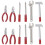2 Sets Mini Household Repair Tools Desktop Decor Hammer Wrench 6