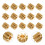 20 Pcs Copper Pinion 9 Tooth 2mm Thickness Small Modulus Gear 4