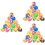 75 Pcs 32mm Rubber Elastic Bouncing Balls For Kids (Mixed Colors) 6