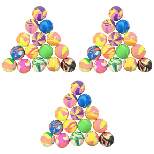 75 Pcs 32mm Rubber Elastic Bouncing Balls For Kids (Mixed Colors) 2