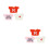 6 Pcs Compact Doll Costume Bear Outfits For Stuffed Animals 4