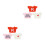 6 Pcs Compact Doll Costume Bear Outfits For Stuffed Animals 7