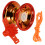 3Set Giocattoli Yo-Yo Rosso in ABS E Alloy, Regalo Per Bambini 1
