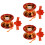 3Set Giocattoli Yo-Yo Rosso in ABS E Alloy, Regalo Per Bambini 8