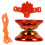 3Set Giocattoli Yo-Yo Rosso in ABS E Alloy, Regalo Per Bambini 3