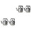 4 Pcs Miniature Water Kettle Pretend Play Micro Landscape Prop 5