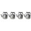 4 Pcs Miniature Water Kettle Pretend Play Micro Landscape Prop 4
