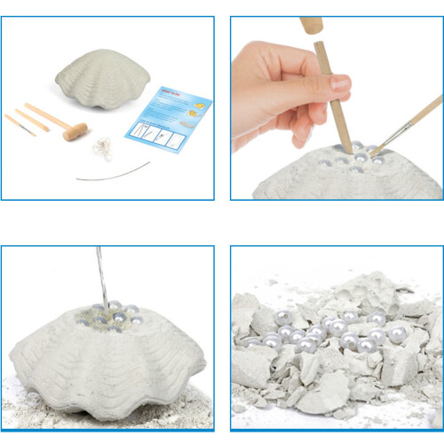 Kids Pearl Digging Shell Bracelet DIY Educational Toy 1