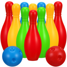 4 Set Bocce Mini Bottiglie 11 Cm Educativo