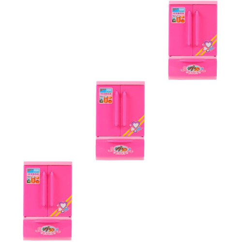 3 Pcs Creative Mini Refrigerator Toy For Kids Playing House 2