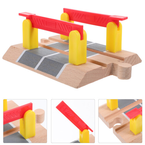 Train Track Accessory Railway Railing Barrier Educational Scene Prop 2