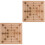 2Set Da Tavolo Legno Per Bambini Scacchiera E Ludica 3