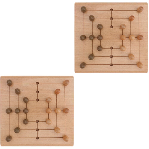 2Set Da Tavolo Legno Per Bambini Scacchiera E Ludica 2