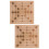 2Set Da Tavolo Legno Per Bambini Scacchiera E Ludica 7