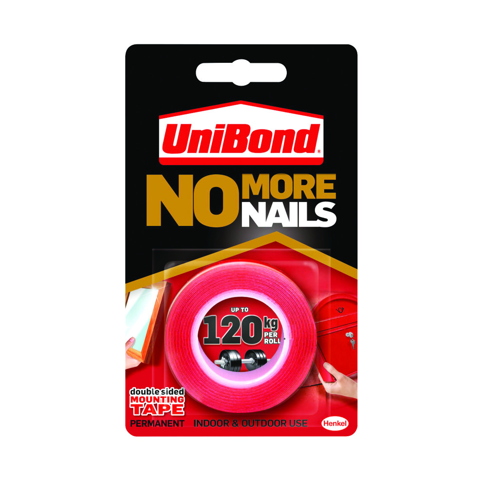 Unibond No More Nails Ultra Strong Roll Permanent 19mm x 1.5m