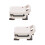 2 Unidades Mini Pequeno-almoço Waffle Maker Plástico 7