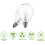 5Pcs E12 Fragrance Wax Diffuser Lamp 25W Dimmable Clear Globe Bulb 10