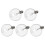 5Pcs E12 Fragrance Wax Diffuser Lamp 25W Dimmable Clear Globe Bulb 6