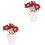 2 Miniatura In Vaso Per Casa Decorazione Artificiale 5