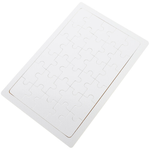 5Pcs Diy Rectangle Heat Transfer Puzzle Sublimation Blank Piece 1