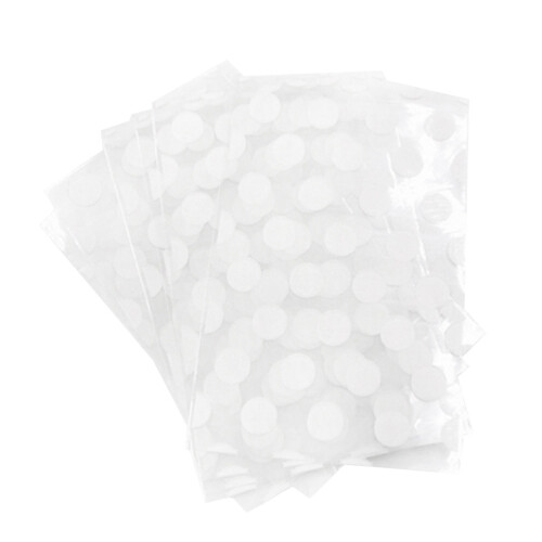 100 Plastpåsar Med Vita Prickar För 1