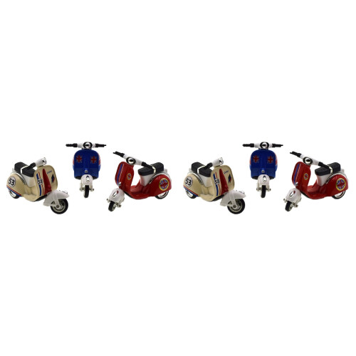 6 Giocattoli Cartone Rosso Bianco 1