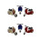 6 Giocattoli Cartone Rosso Bianco 5