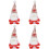 4Pcs Söt Valentinsdagstomte Festlig Present 7