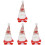 4Pcs Söt Valentinsdagstomte Festlig Present 4