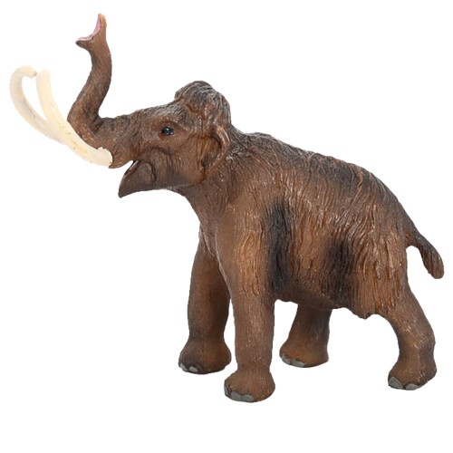 2 Stuks Woolly Prehistorisch Dierenspeelgoed Plastic Model