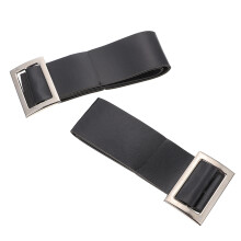 2Pcs De Couro Pu Para De Noel Com Fivela De Metal
