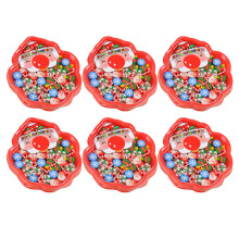12 Pcs Hållbar Julbricka Tomte Snögubbe Radergummi