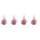 4St Mors Rosa Tomte Dockor, Tyg Heminredning 6