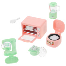 1 Set Dockshus Mini Kokredskap Citruspress Rislaggare Ugn