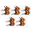 10 Pcs Simulerad Motorsåg-Prop Miniatyr Figur För 10