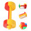 1 Par Plasthantlagar Ergonomiska Barn Idrottssport Handtag 4