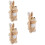 3Pcs Tecknad Djurhanddocka Förälder-Barn 8