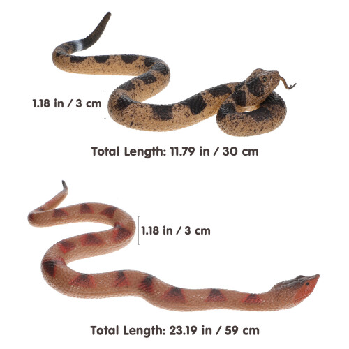 2Pcs De Cobra De Borracha Para E Halloween 1