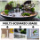 4Pcs Mini Romana DIY Plástico para Miniatura Decoração 9