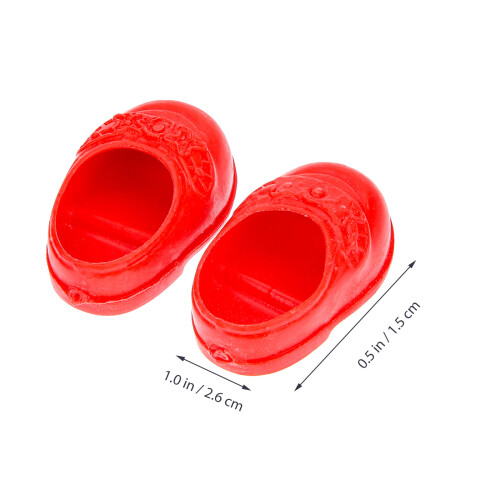 4 Pares De Miniatura Para Bonecas Acessórios Para 2