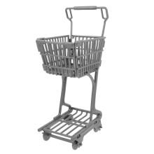 Mini Shoppingvagn För Barn Handtag För Fantasilek Och Förvaring