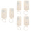 6St Vit Leksaksdelar Pull Ring Vibrerande För DIY Plush Dockor 10