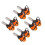 8St Detaljerad Orange Mini Motorsåg Prop För Barn 10