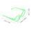 12St Färgglada Dockglasögon Droppar För Dockor Och 3