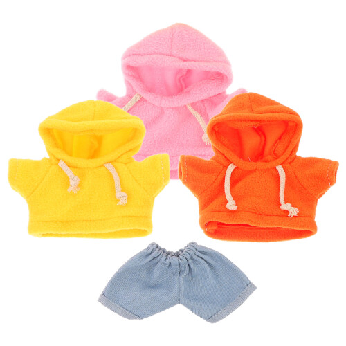 4Pcs Dockkläder Set 20 Cm Plushbjörn Kläder Outfit