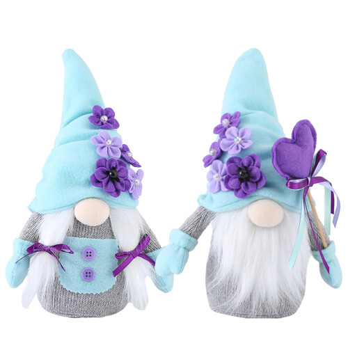 Två Täckande Fyllda Gnomdockor för Bordets 1