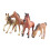 4Pcs Simulation Horse Inomhus 10