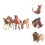 4Pcs Simulation Horse Inomhus 8